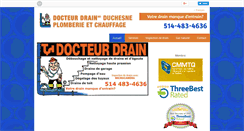 Desktop Screenshot of drdrain-montreal.com