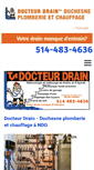 Mobile Screenshot of drdrain-montreal.com