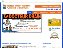 Tablet Screenshot of drdrain-montreal.com